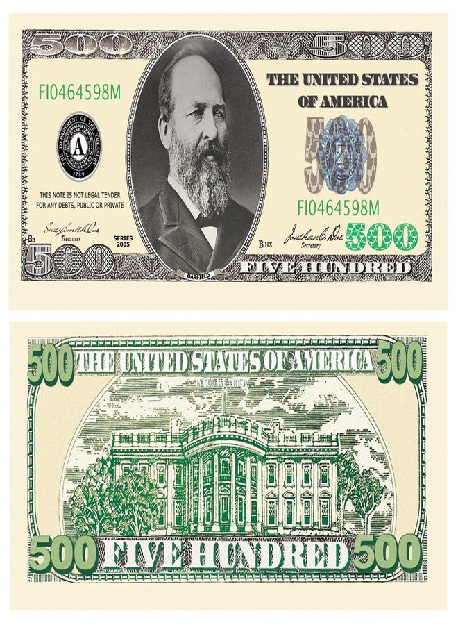 American Art Classics مجموعة من 50 ورقة نقدية من فئة 500 دولار أمريكي، مستوحاة من روائع الفن الأمريكي، مناسبة لحفلات الكازينو. - Image 1